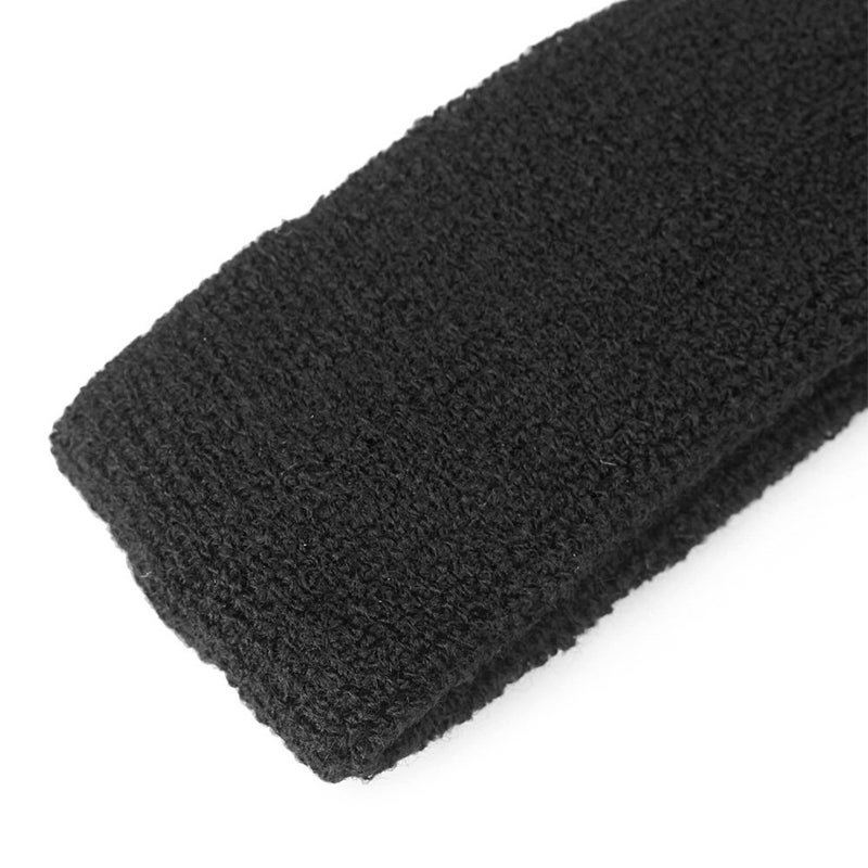 Mallofusa ? 10 PCS Cotton Sports Basketball Headband/Sweatband Head Sweat Band/Brace Gift Party Outdoor Activities (Black) - Image 4